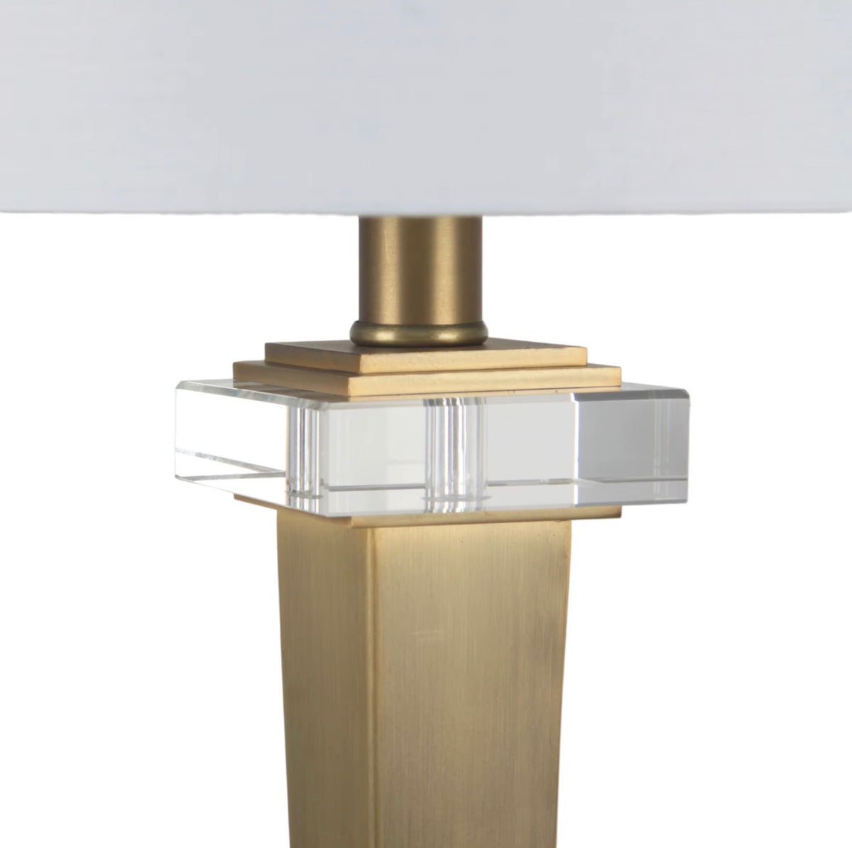 Aurelio Brass & Crystal Table Lamp