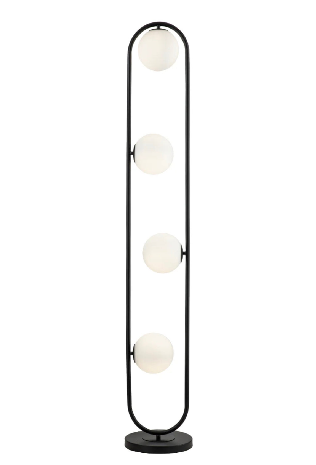 Casa Milano Luca White Glass Spheres Floor Lamp