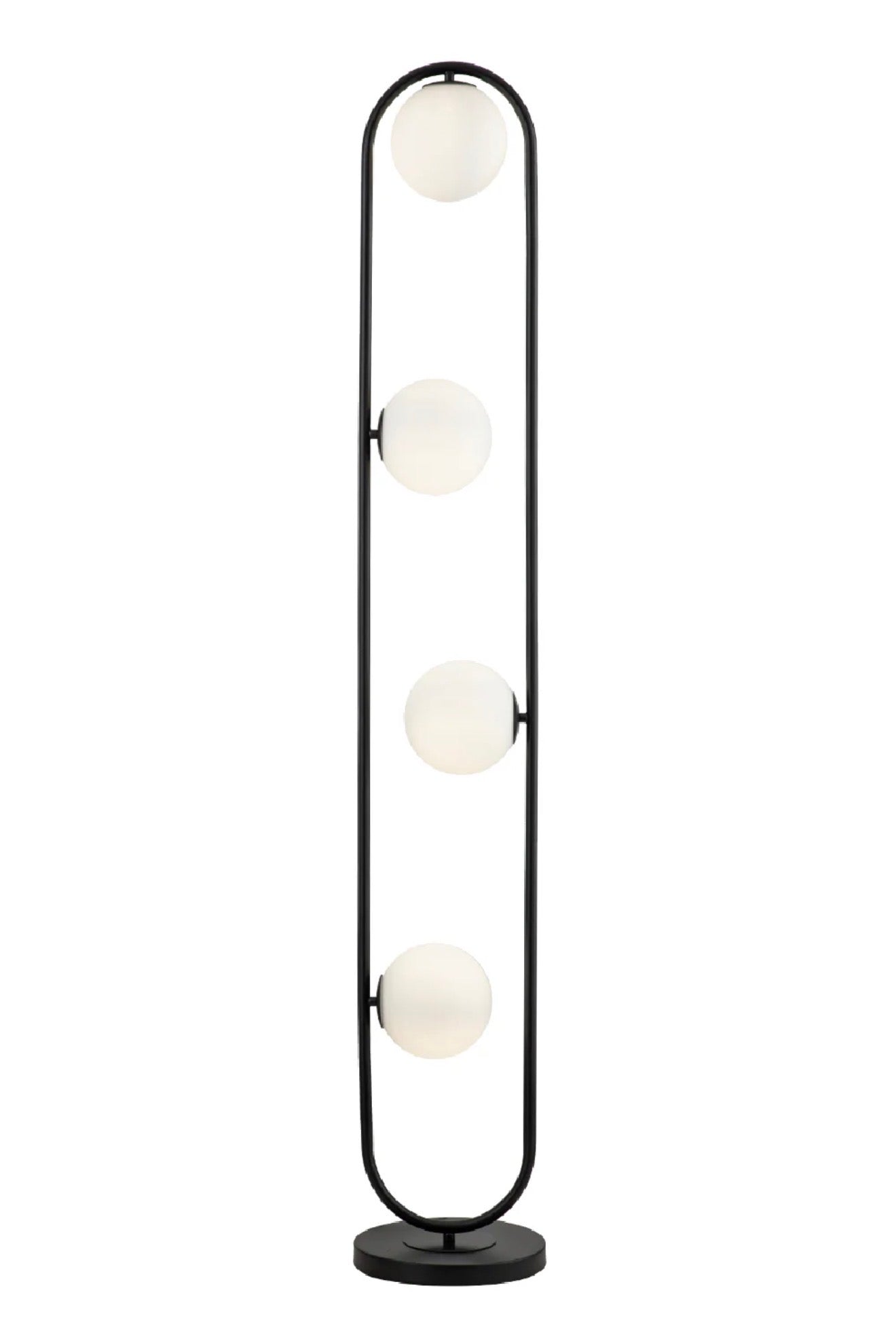Casa Milano Luca White Glass Spheres Floor Lamp