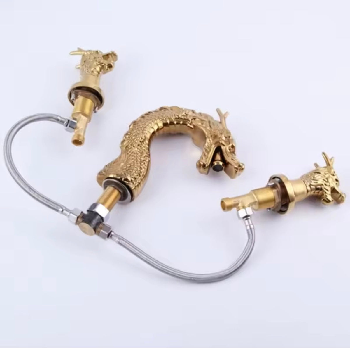DRAGO IMPERIALE SOLID BRASS DRAGON WIDESPREAD BASIN FAUCET