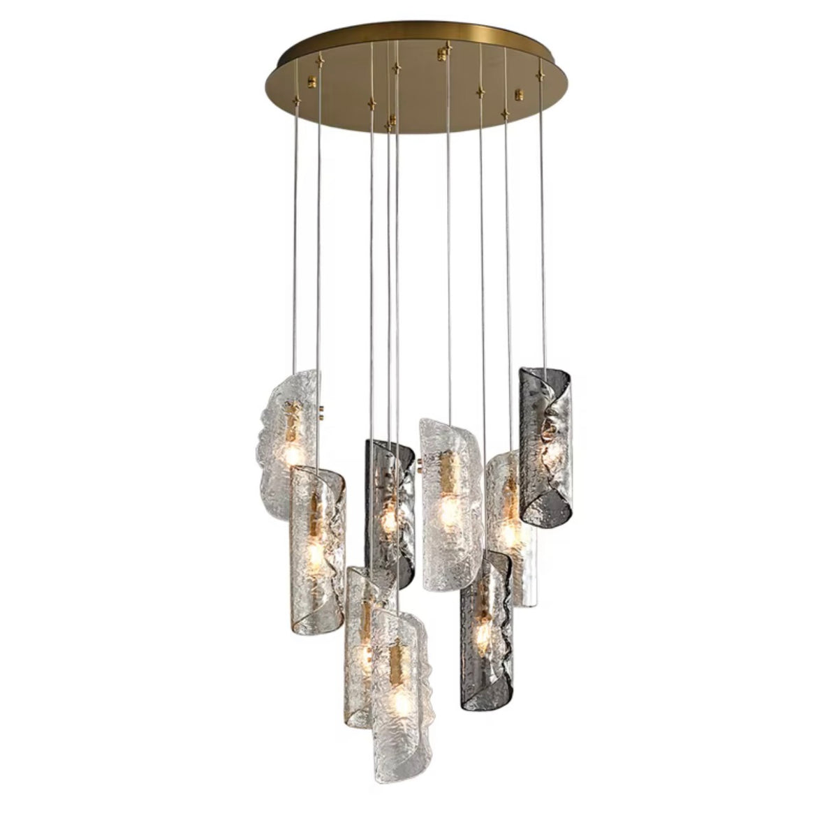 Noelia Sculptural Glass Pendant Chandelier