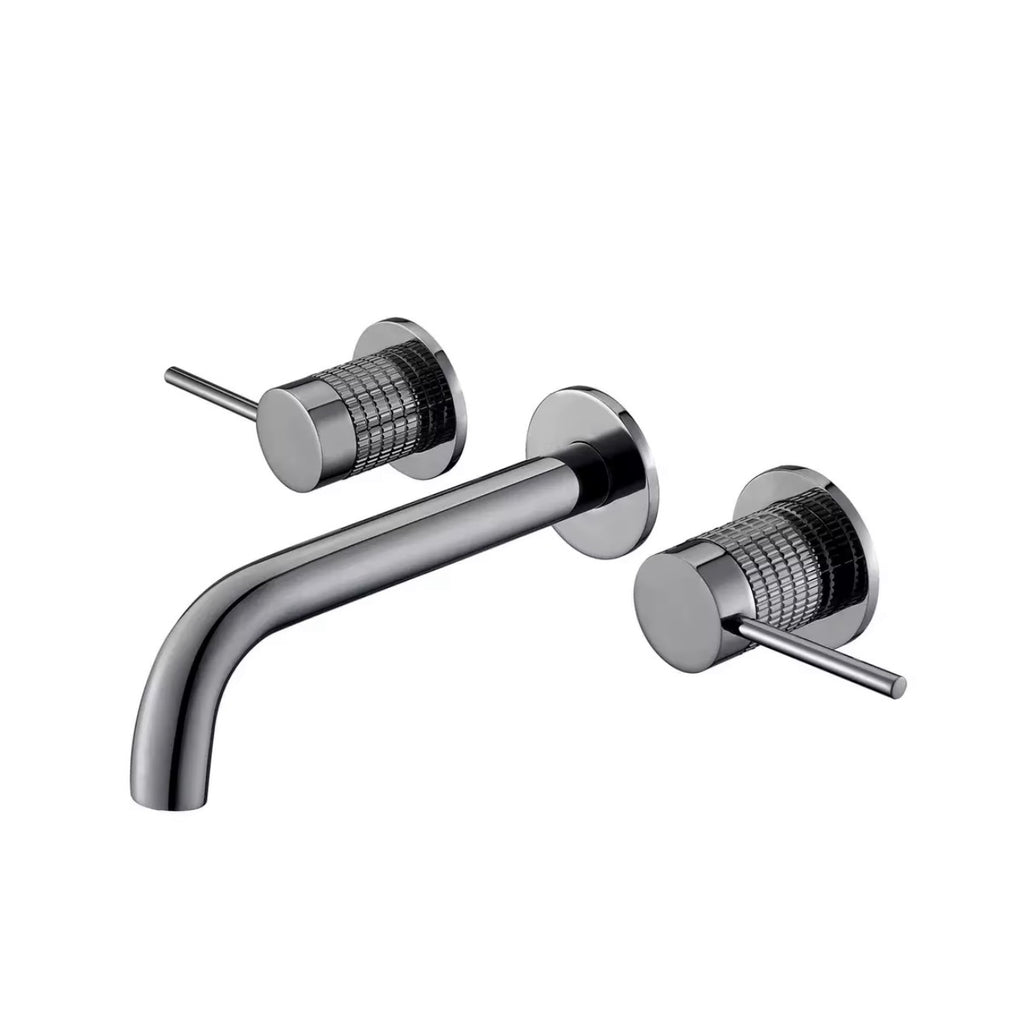 Bellarosa Knurled Dual-Handle Wall-Mounted Faucet
