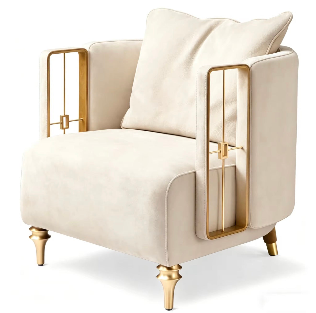 Bellini Scalloped Accent Arm Chair