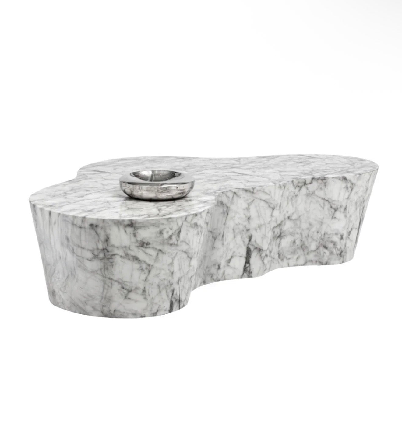 Casa Milano Ava Sculptural Marble-Look Indoor & Outdoor Coffee Table