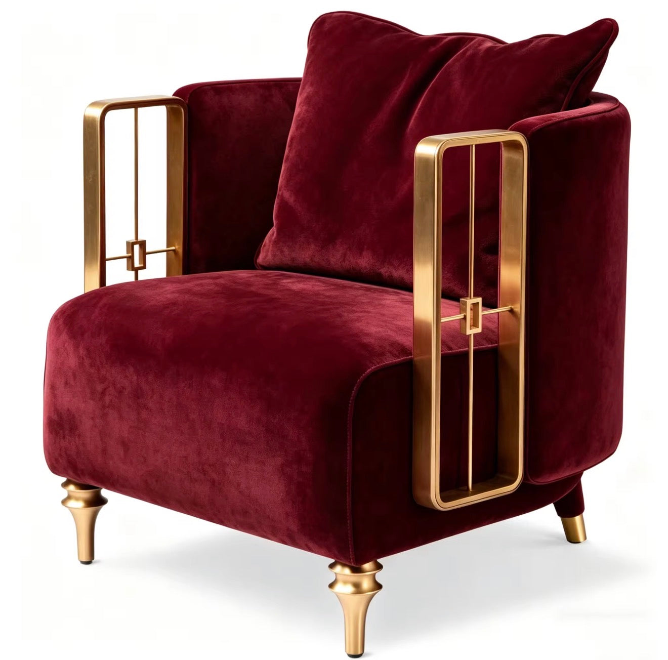 Bellini Scalloped Accent Arm Chair