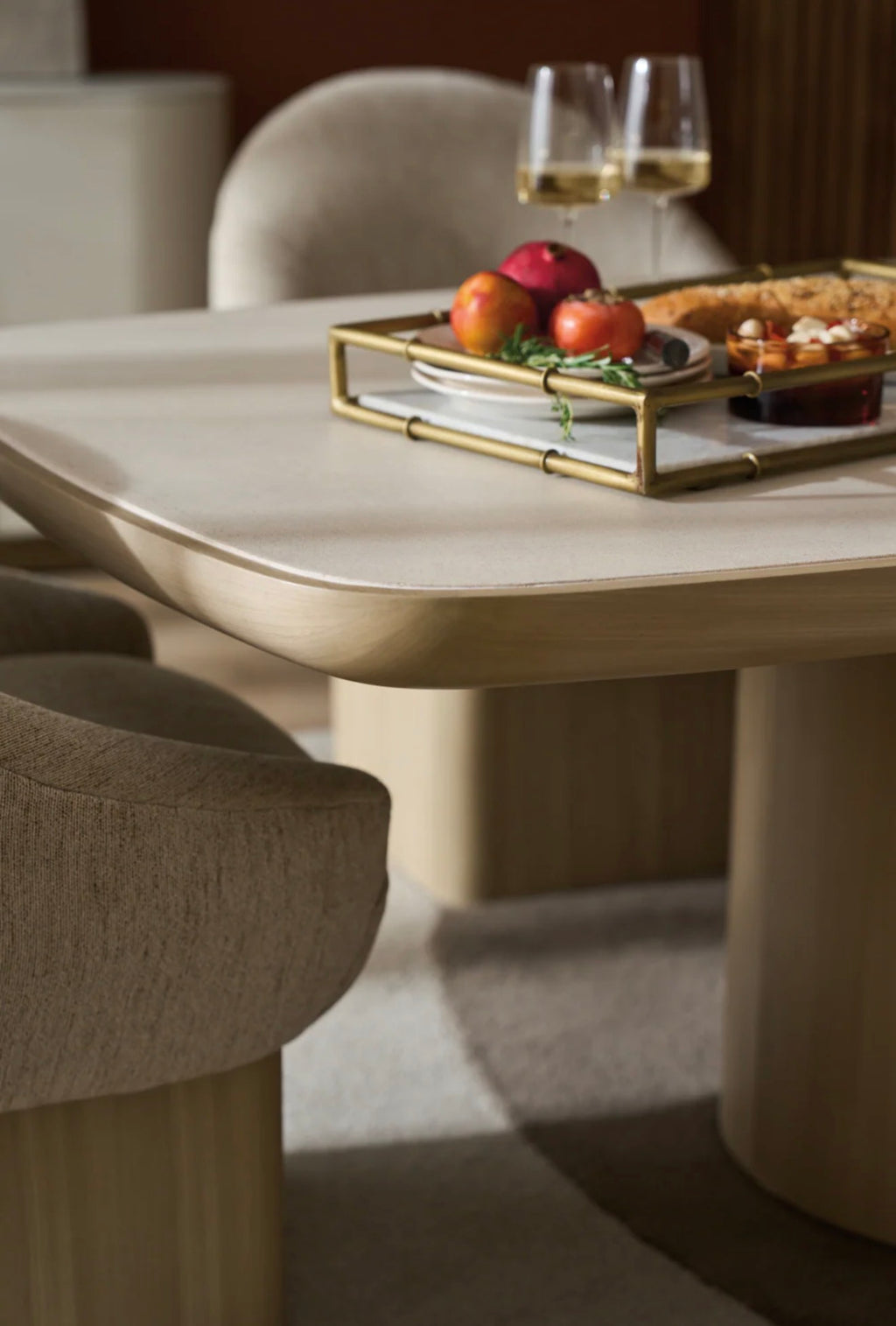 Casa Milano Palma Upholstered Swivel Dining Chair