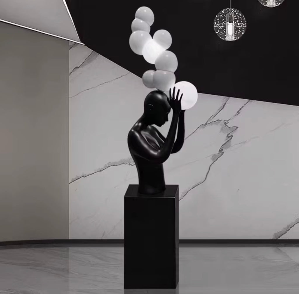 Orlena Sculptural Figure Floor Lamp