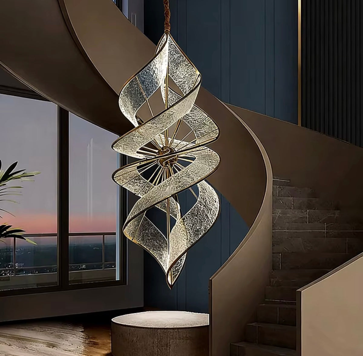 Rhythm Sculptural LED Chandelier