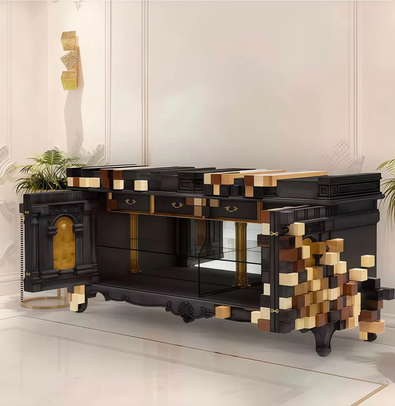 Casa Milano Puccino Luxury Art Sideboard