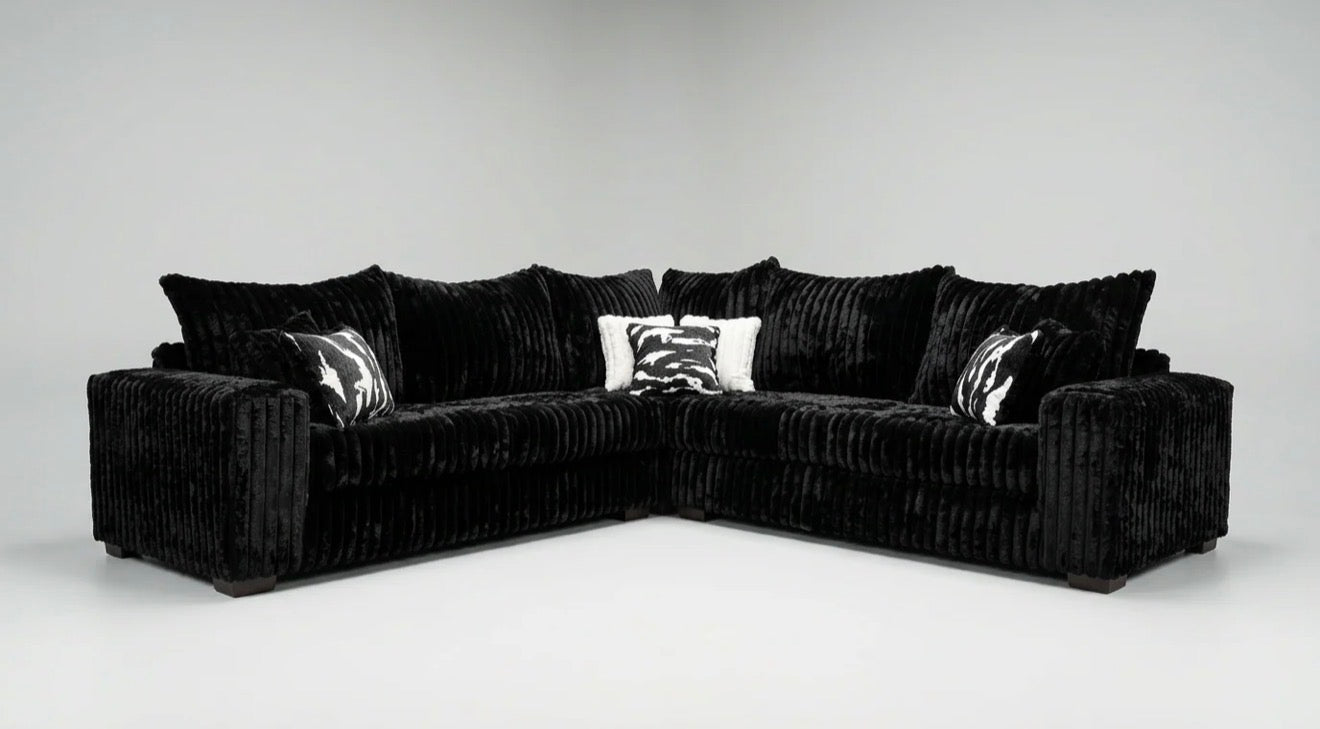 Casa Milano Noemi Corduroy Sectional Sofa | Quick Ship