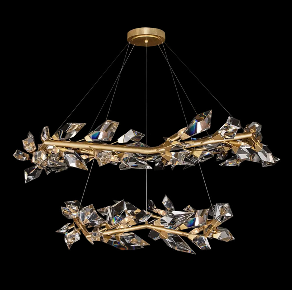 Pietro Handcrafted Crystal Branch Chandelier