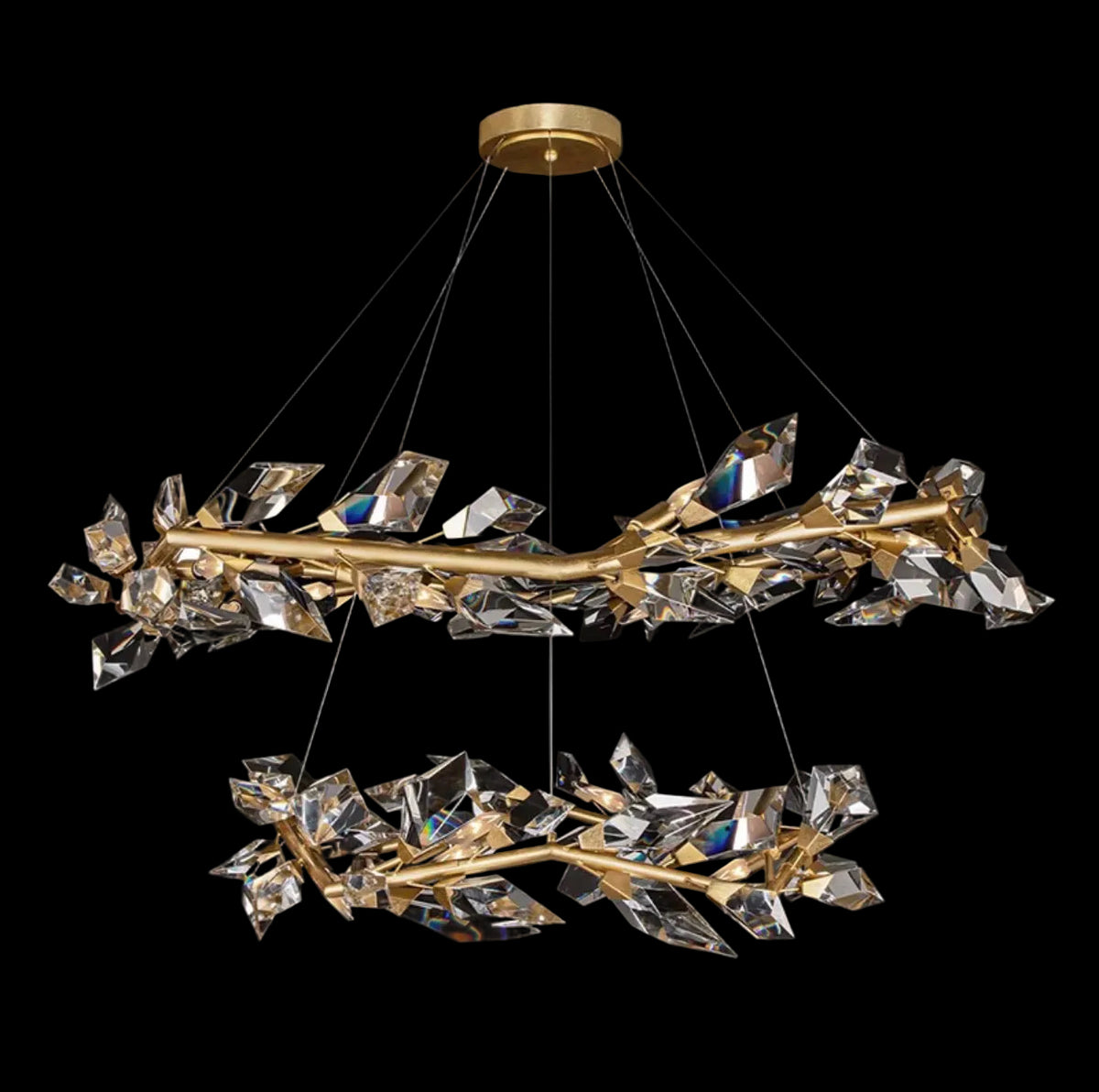 Pietro Handcrafted Crystal Branch Chandelier