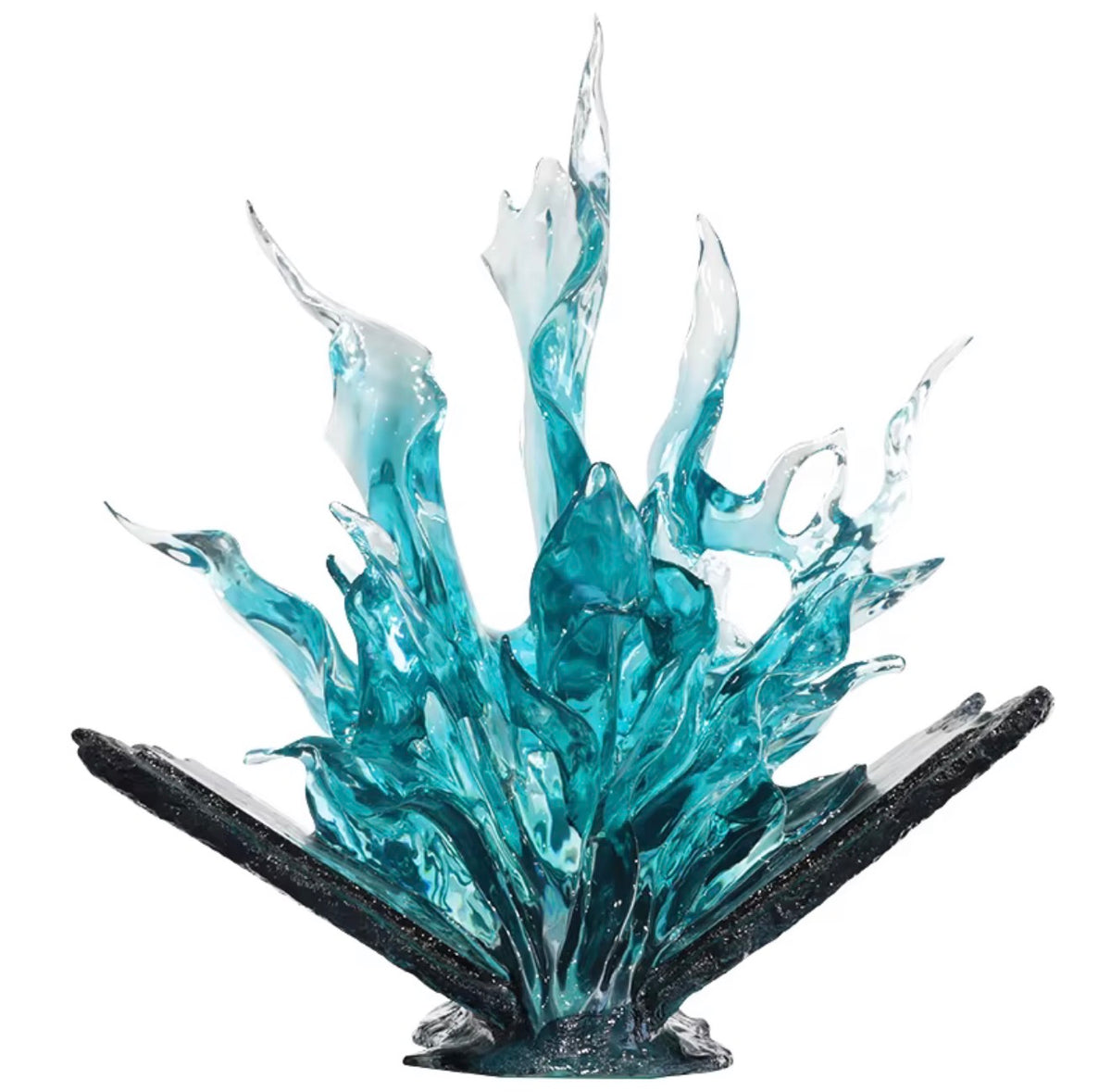 Aqua Tempest Sculptural Centerpiece