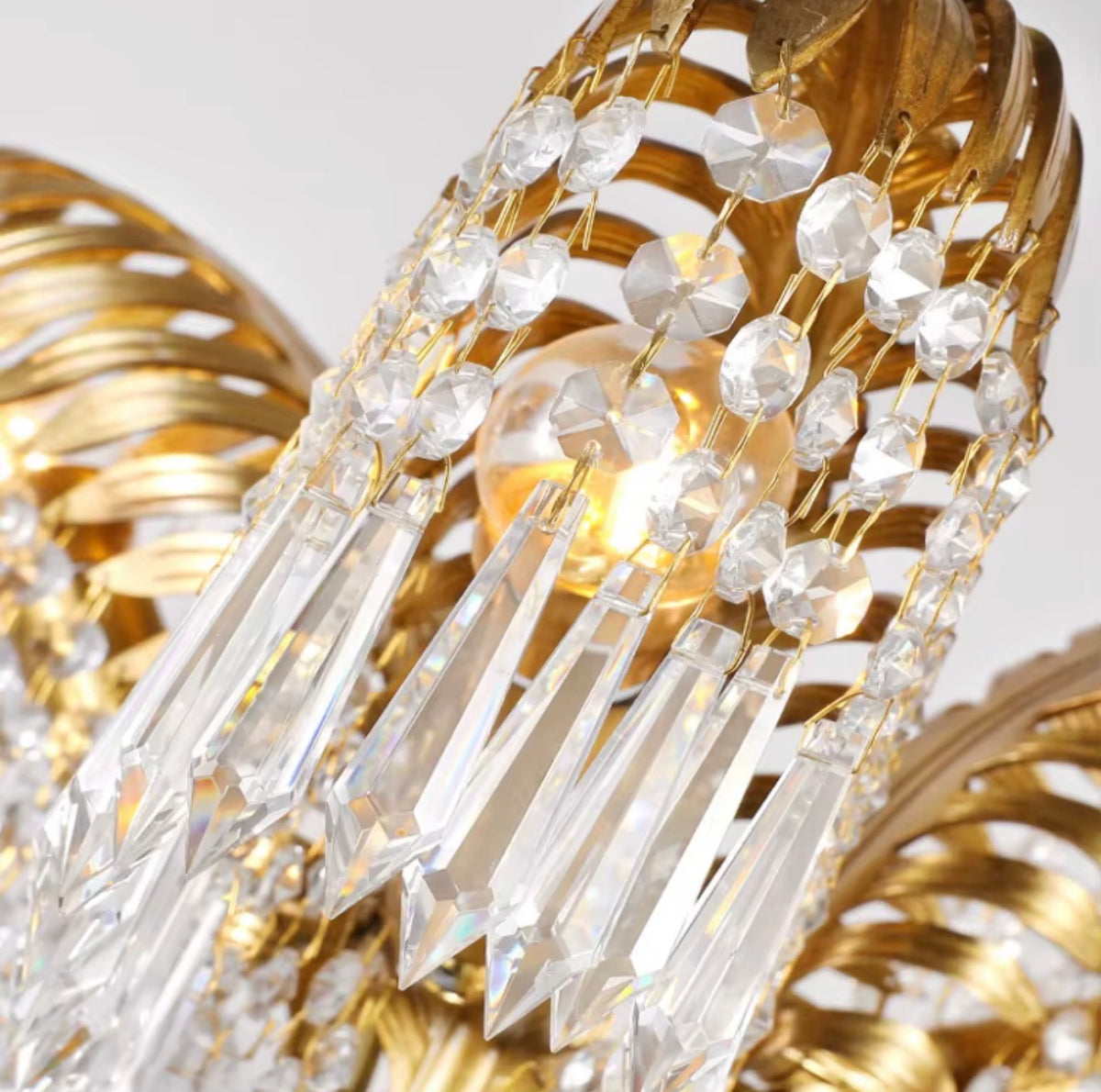 Fiorenza Gilded Crystal Table Lamp