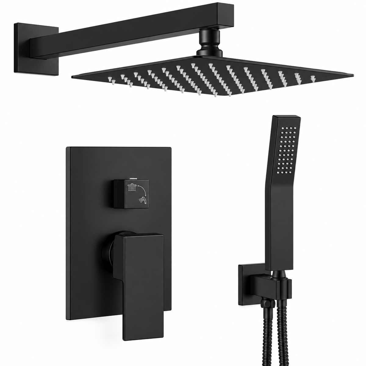 Siena Concealed 12.”Square Rain Shower System