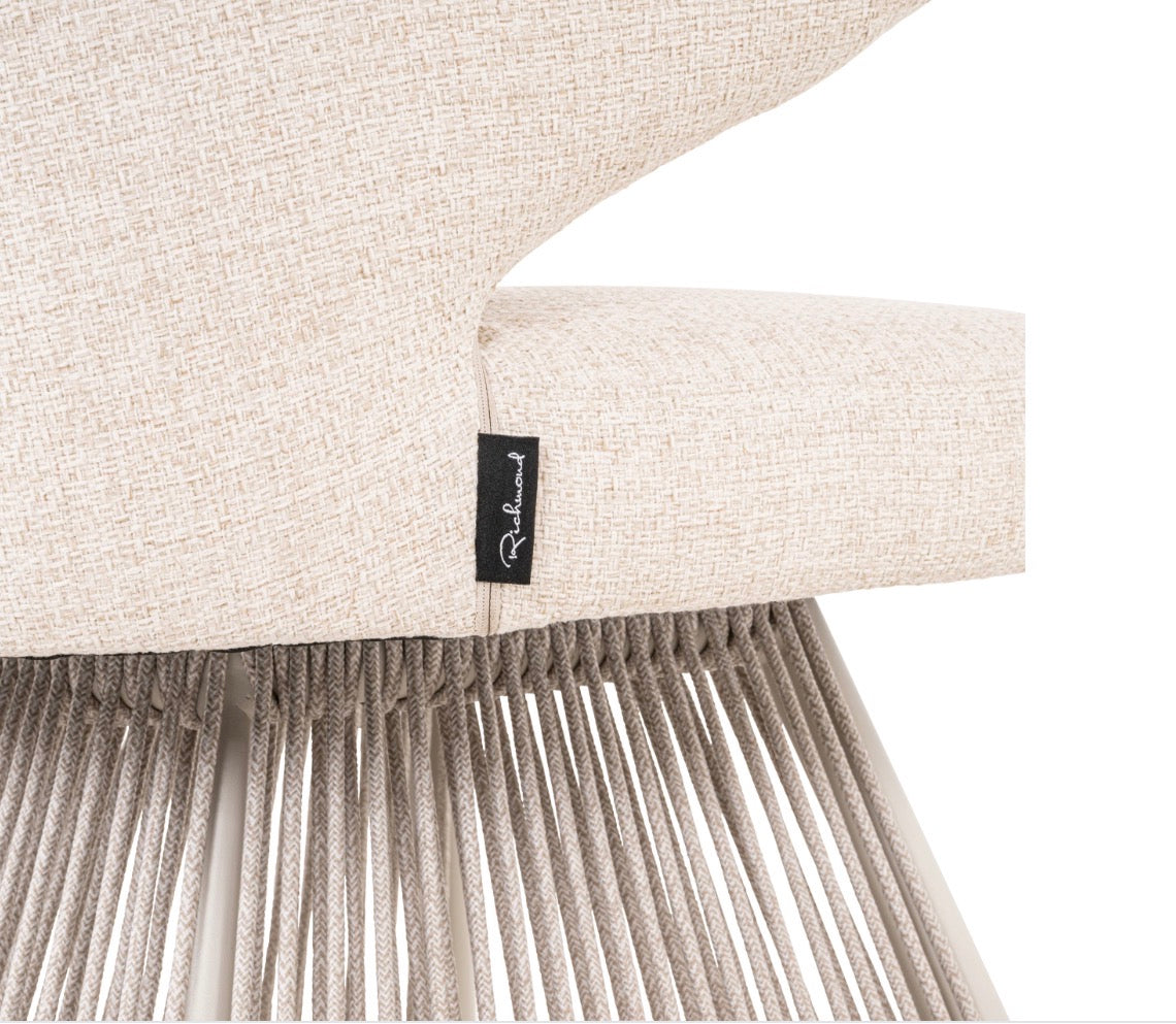 Nuba Luxury Woven Rope Outdoor Dining Chair