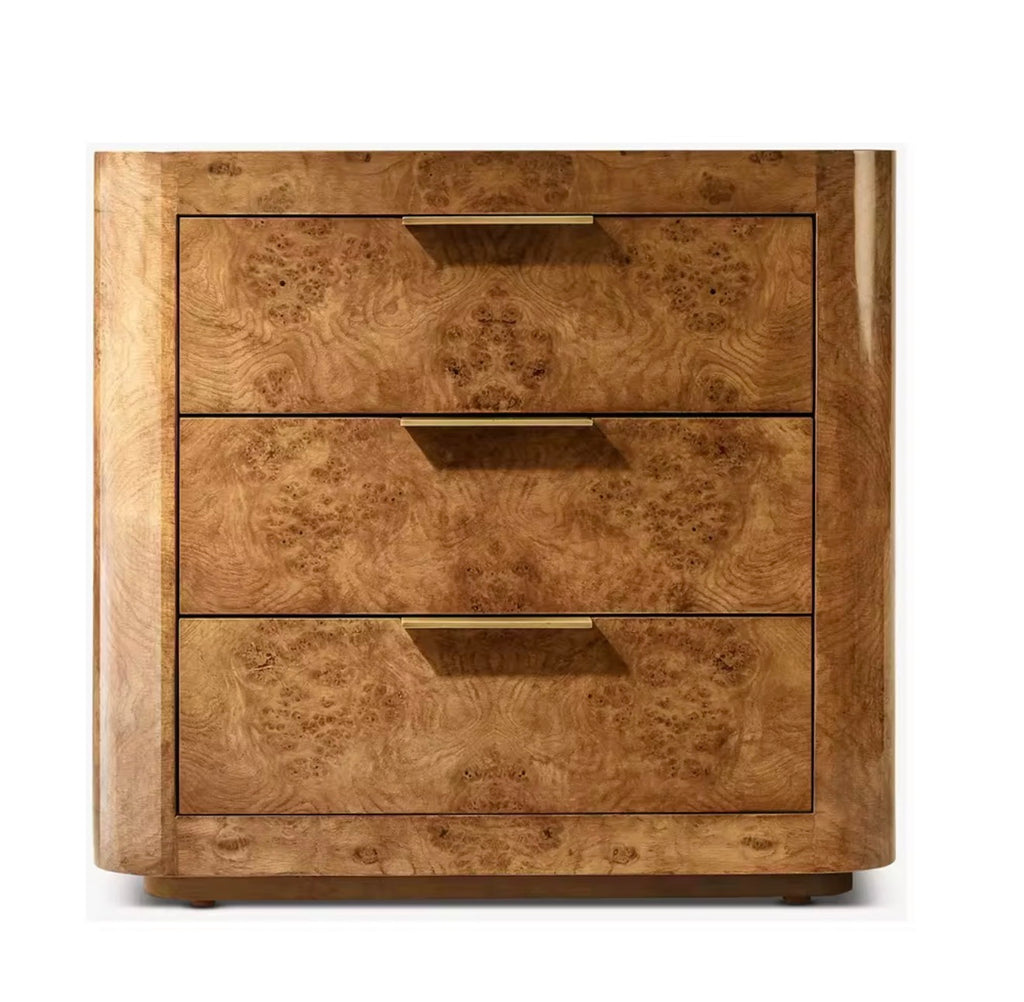 Casa Milano — Kensington Burl Wood Nightstand