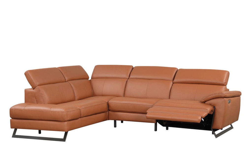Casa Milano Nicoletti Italian Leather Power Sectional