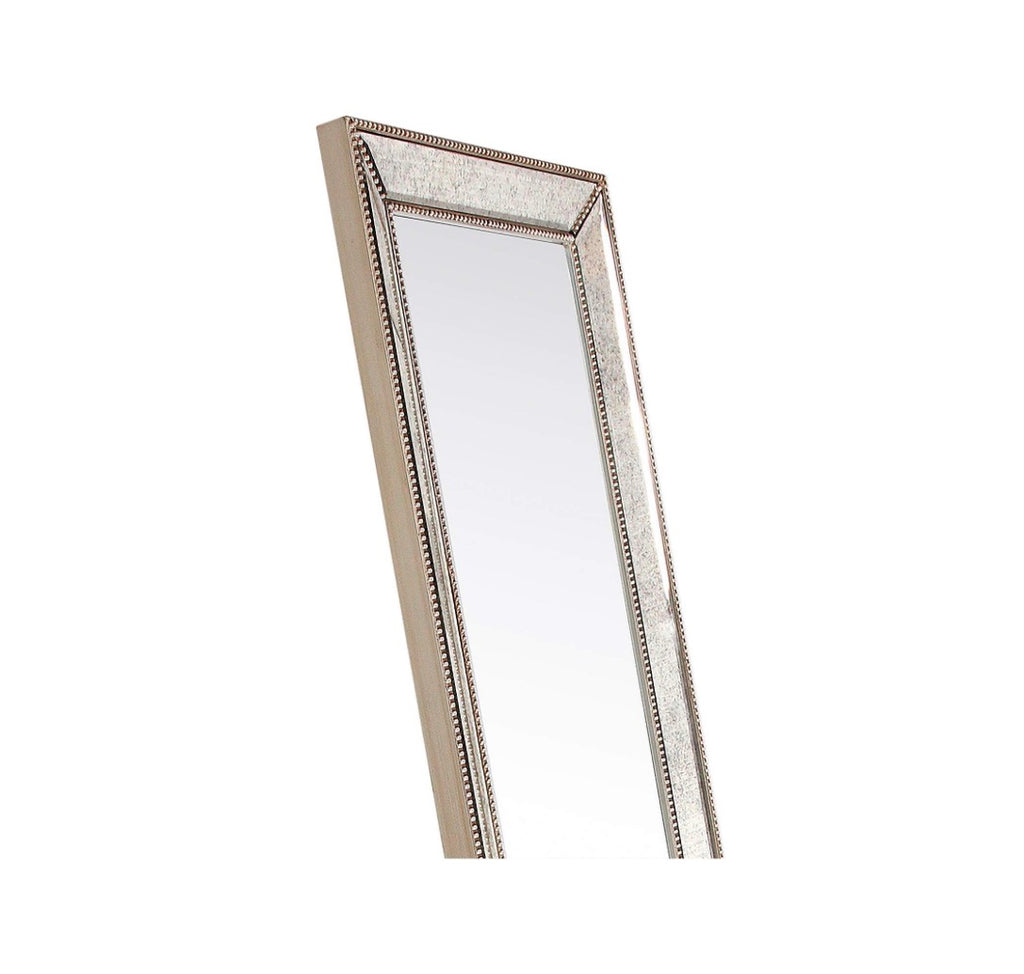Casa Milano – Aura Bonita Champagne Beaded Cheval Mirror (18” x 64”)