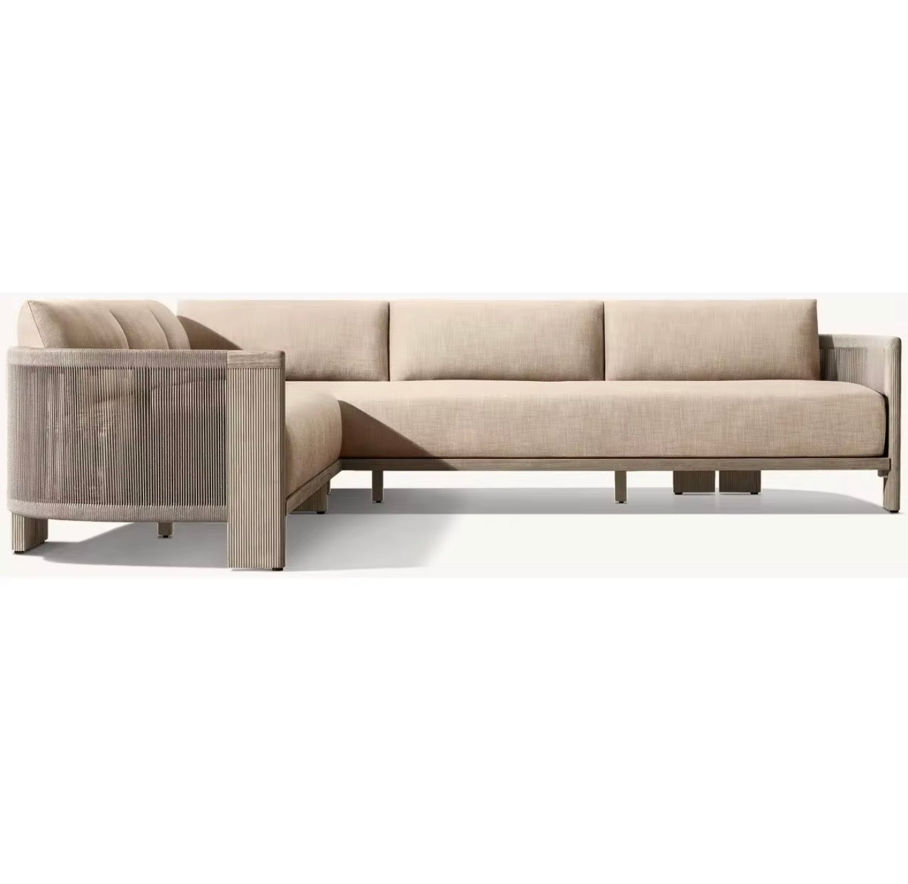 Portofino Luxury Teak Outdoor Sectional by Casa Milano