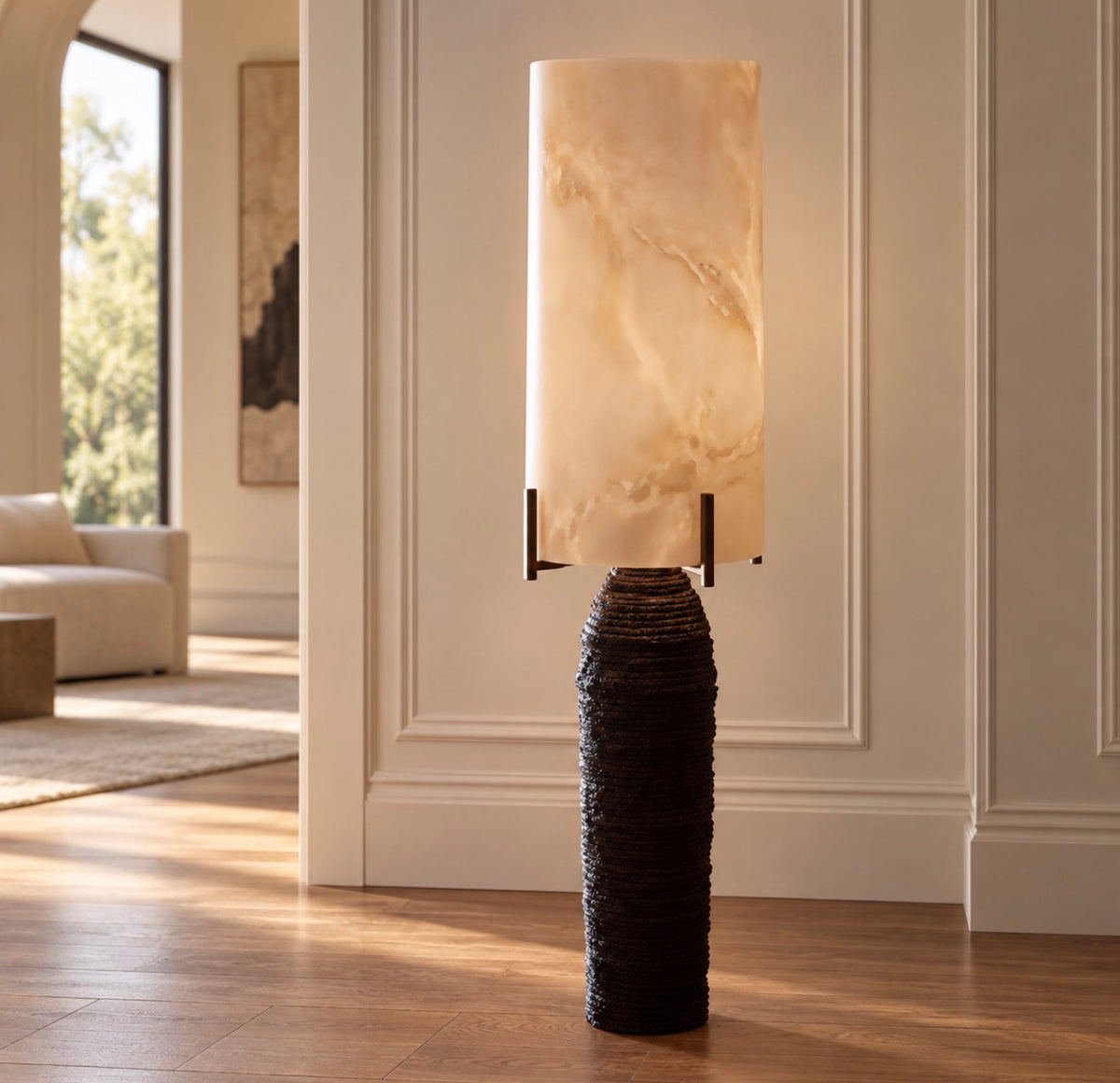Alessio Alabaster Floor Lamp