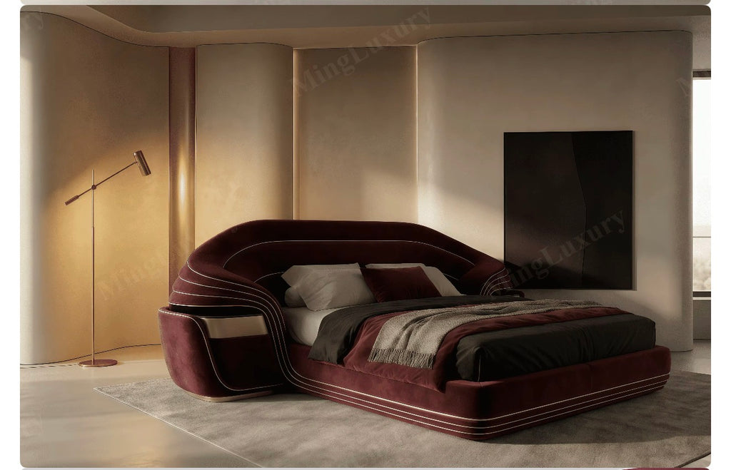 Valentino Royale Burgundy Bed