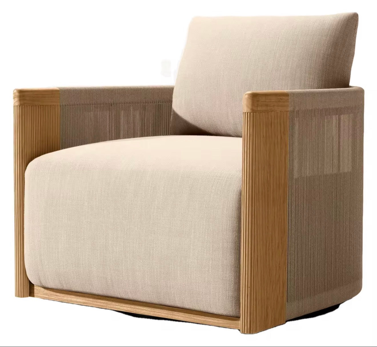 Portofino Luxury Teak Outdoor Lounge Chair by Casa Milano