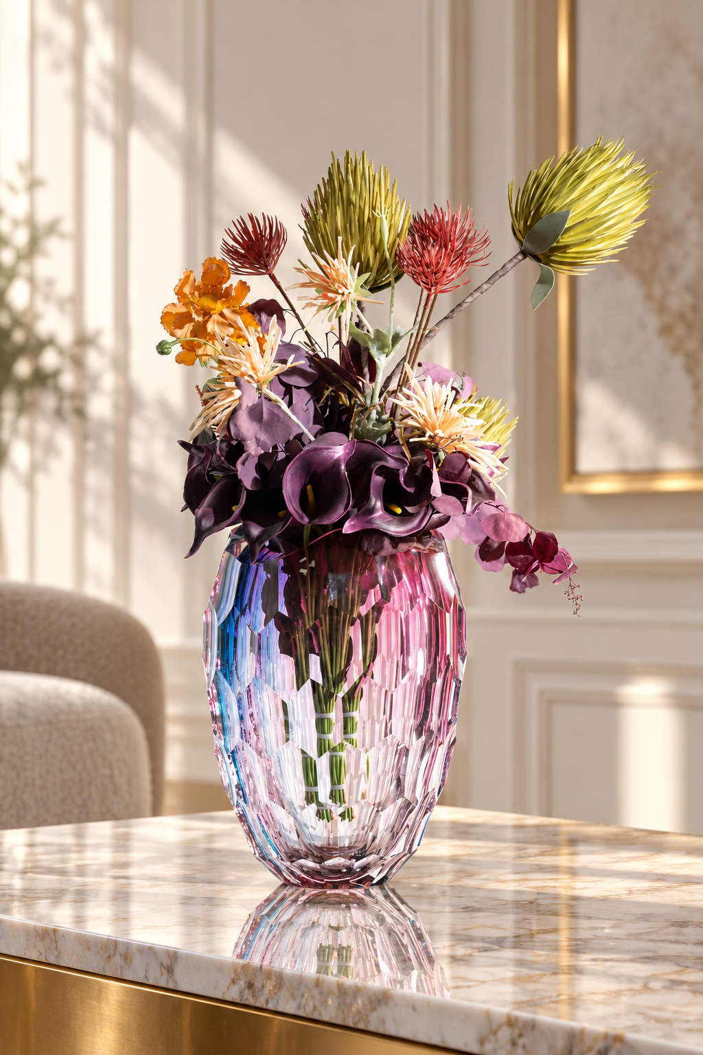 Amelia Handcrafted Crystal Vase