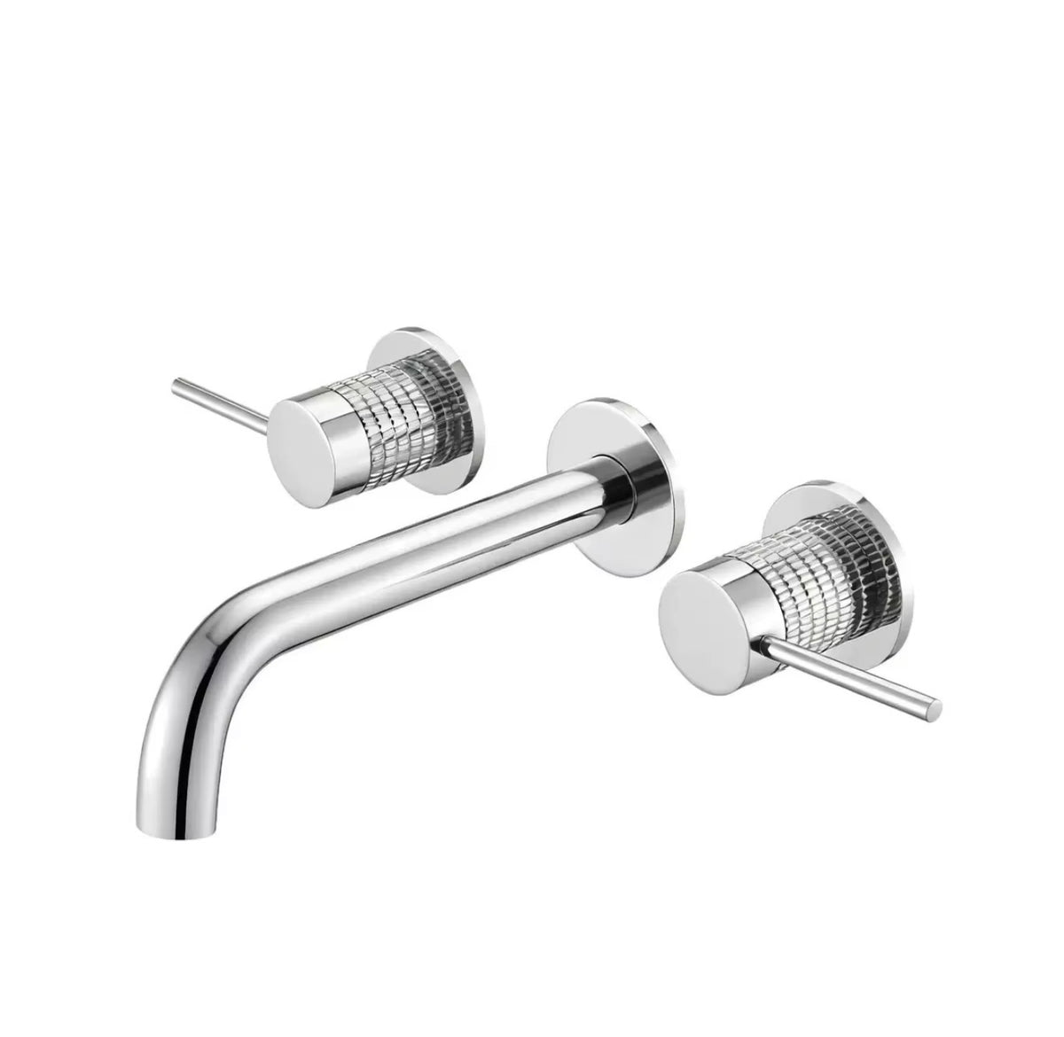 Bellarosa Knurled Dual-Handle Wall-Mounted Faucet