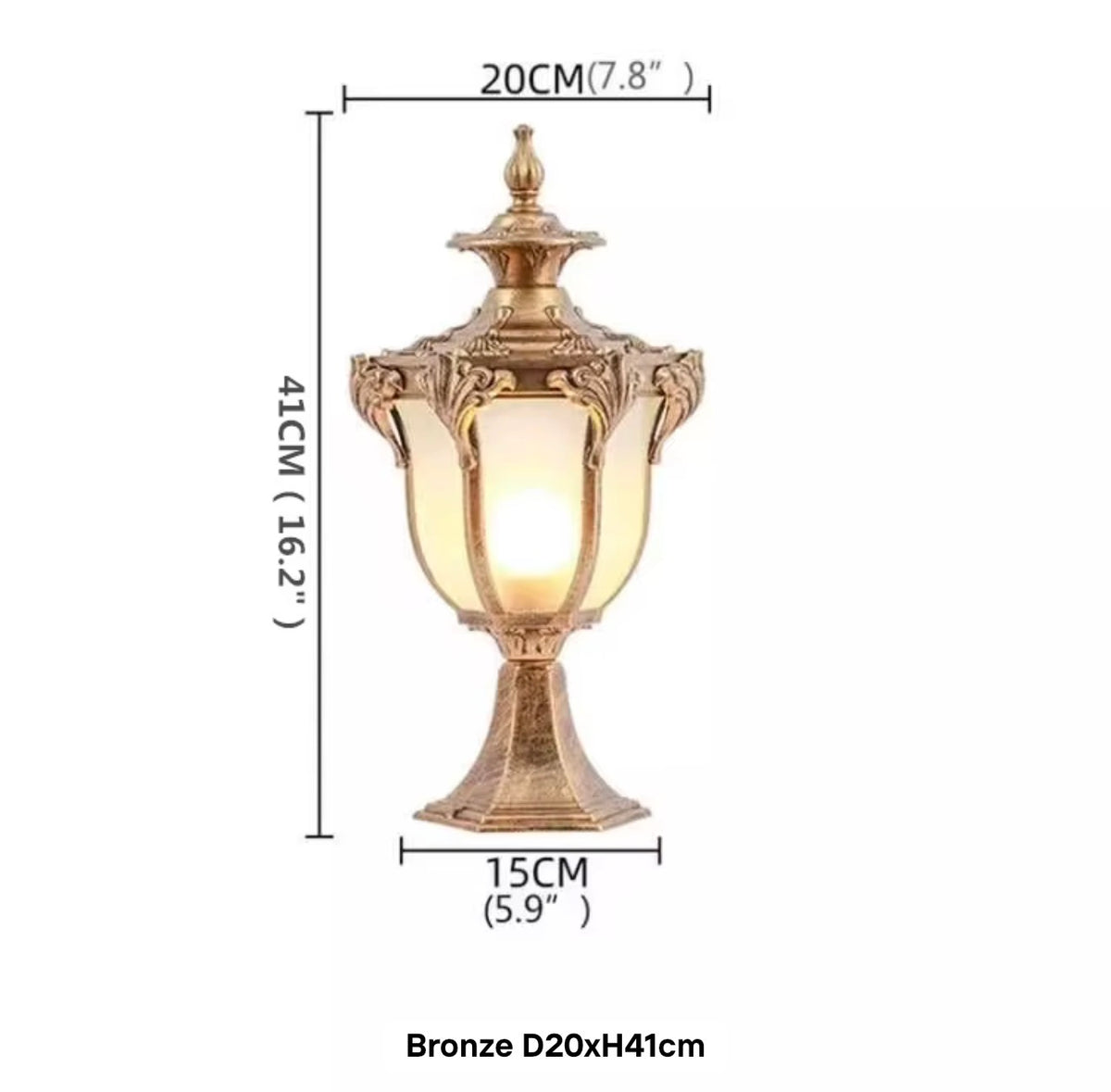 Valencia Solar Outdoor Post Lamp