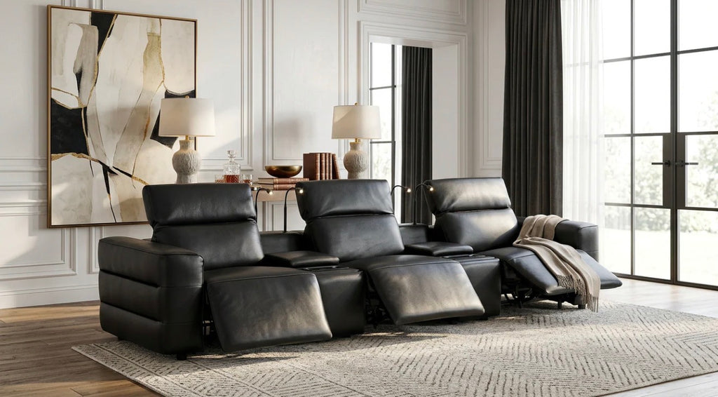 Casa Milano – Milano Italian Leather Power Recliner Row