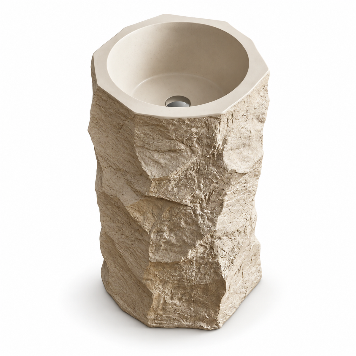 Valora Sculpted Pedestal Sink