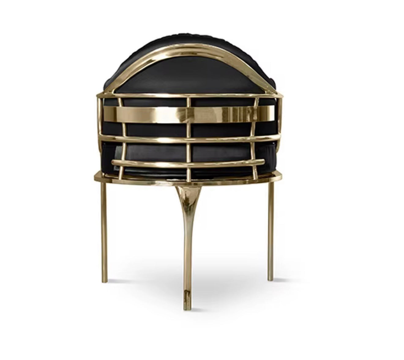 Casa Milano – Monaco Black & Gold Designer Dining Chair