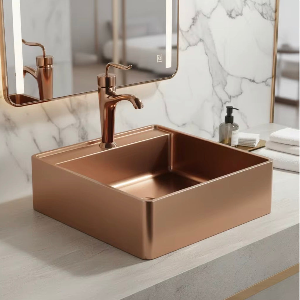 Lucia Brushed 304 Stainless Steel Vessel Sink