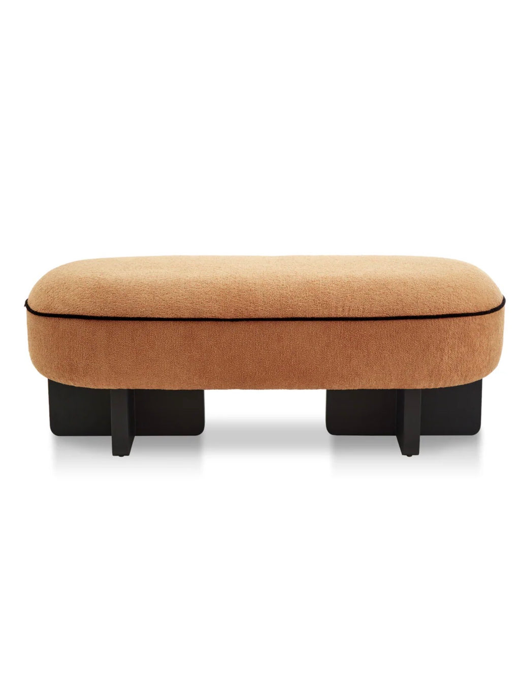 Casa Milano Oval Upholstered Long Bench