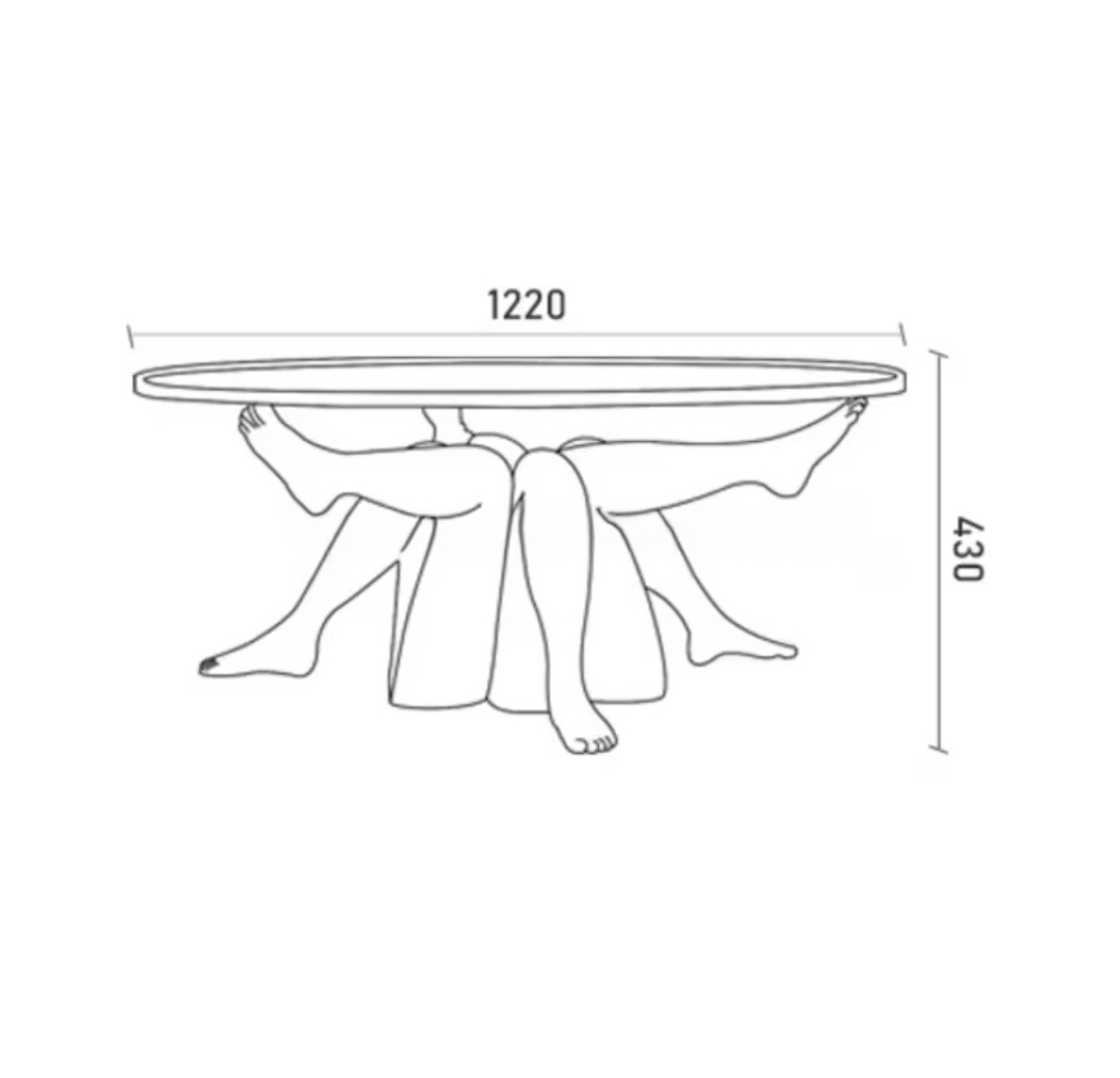 Casa Milano Athena Sculptural Coffee Table – Bronze Finish