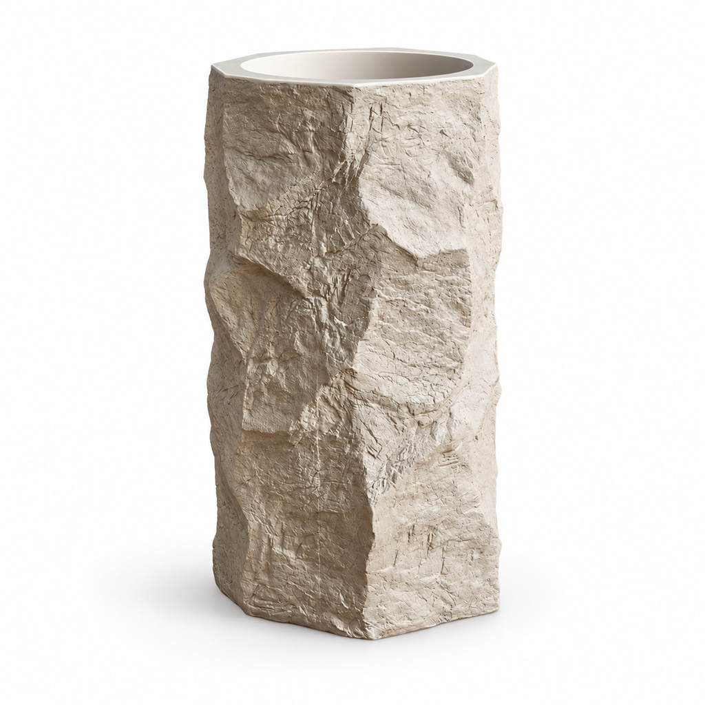 Valora Sculpted Pedestal Sink