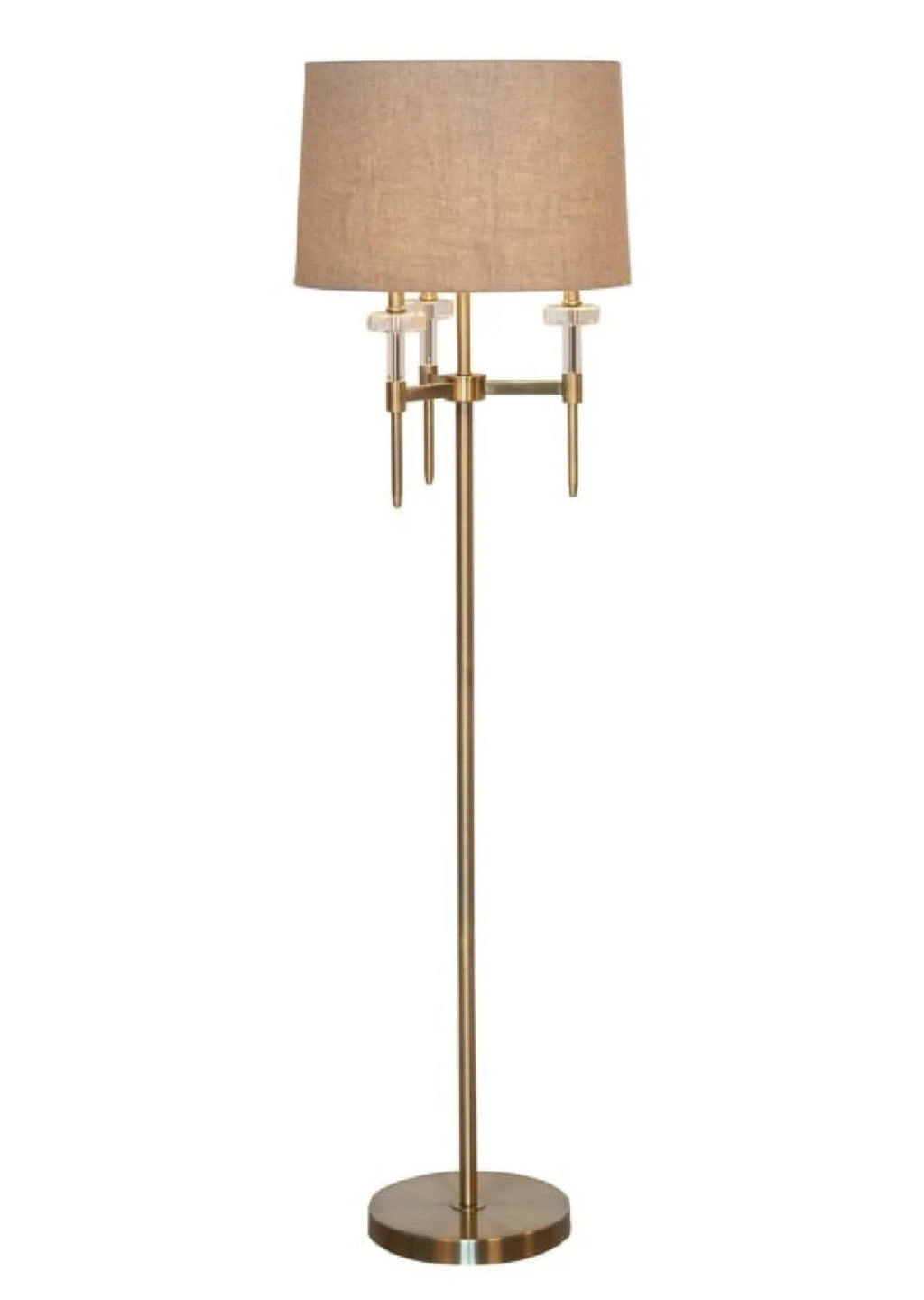 Casa Milano Josie Brushed Gold Floor Lamp