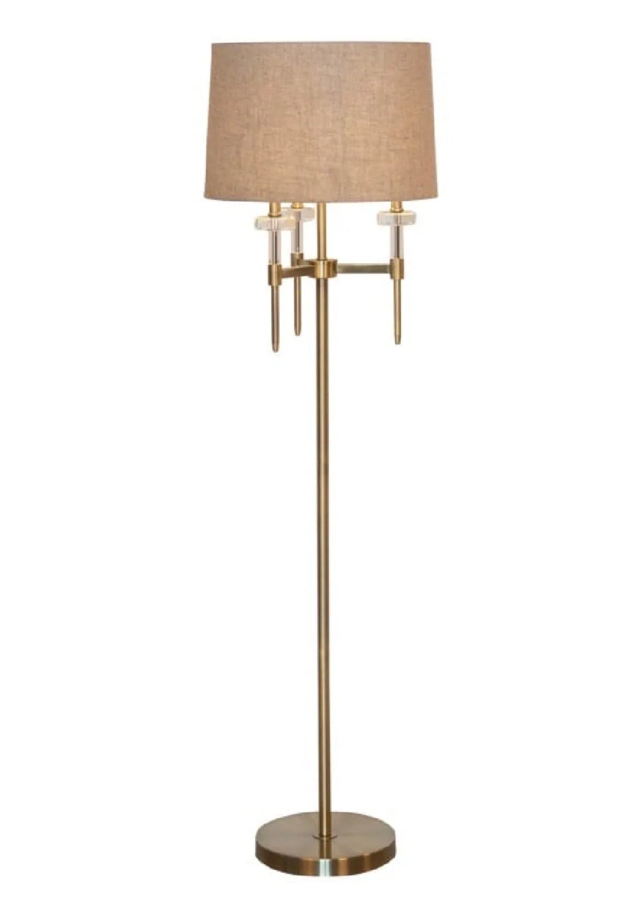 Casa Milano Josie Brushed Gold Floor Lamp