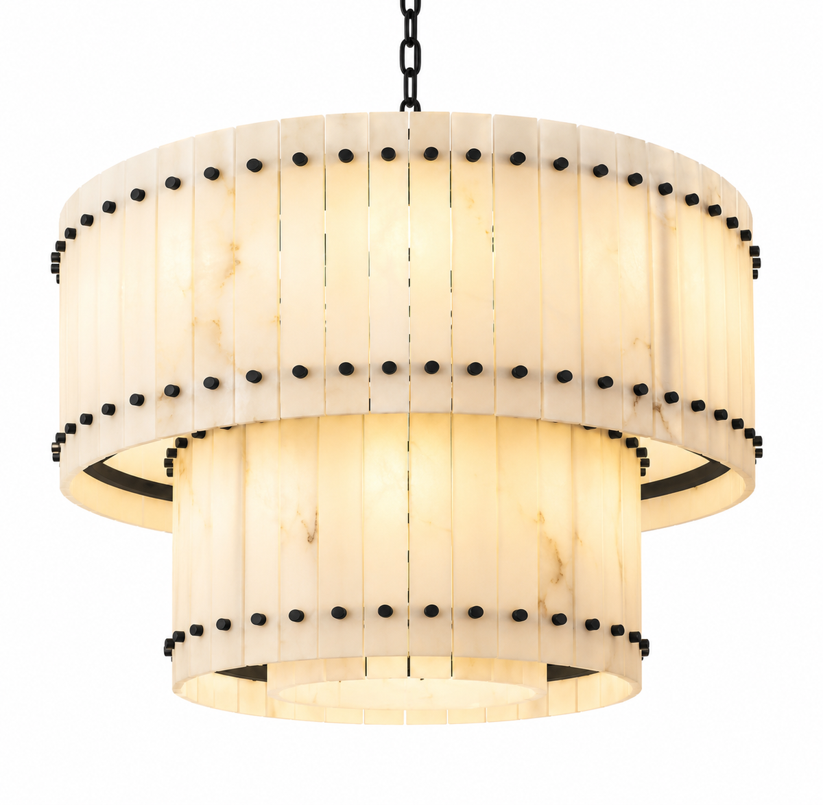 San Marco Alabaster Tiered Chandelier