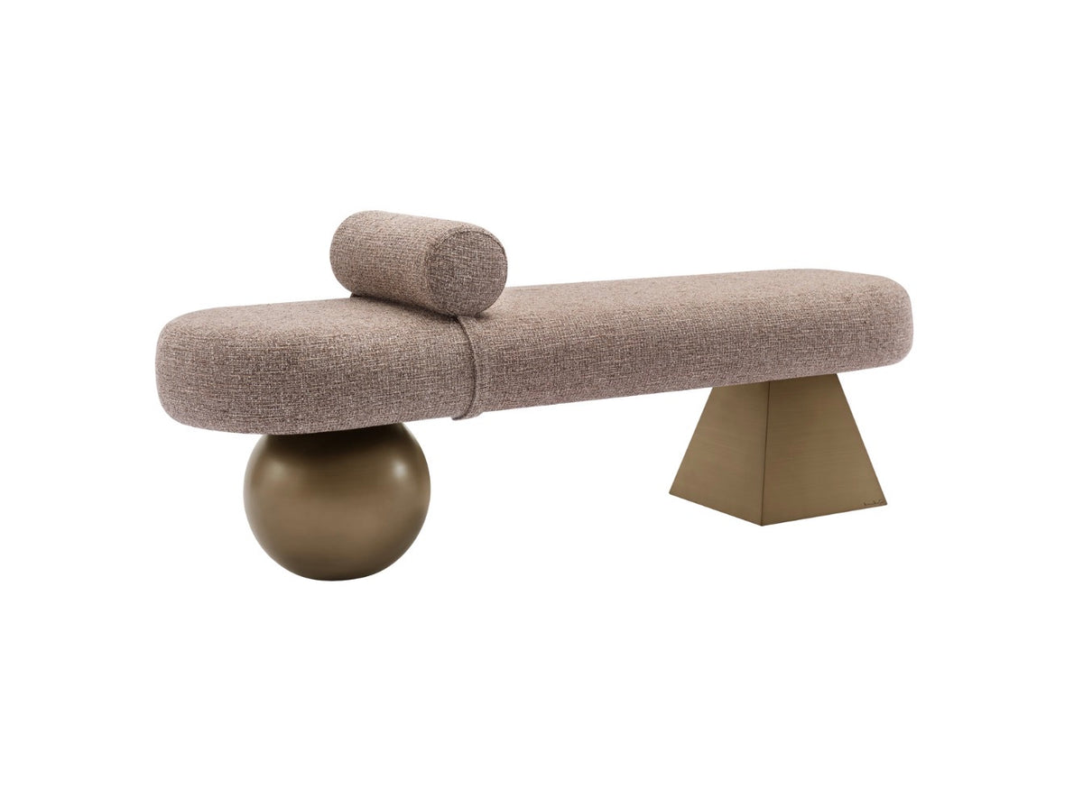 Alexander Jones Sculptural Upholstered Bench