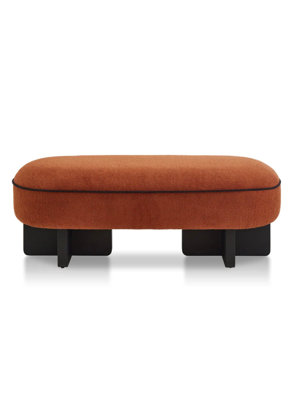 Casa Milano Oval Upholstered Long Bench