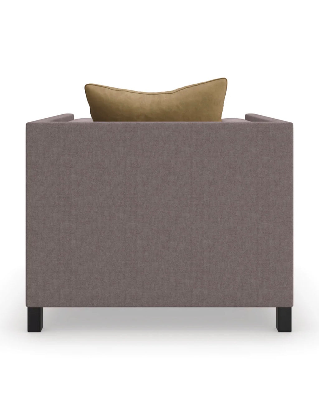 Casa Milano Brown Linen Lounge Chair | Luxury Modern Accent Chair