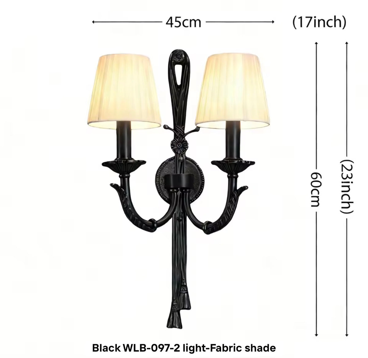 Monaco Dual Arm Brass Wall Sconce