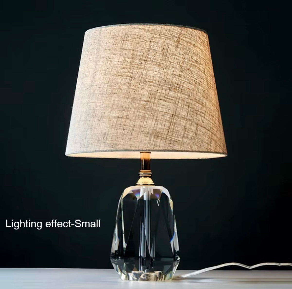 Faceted Crystal Table Lamp