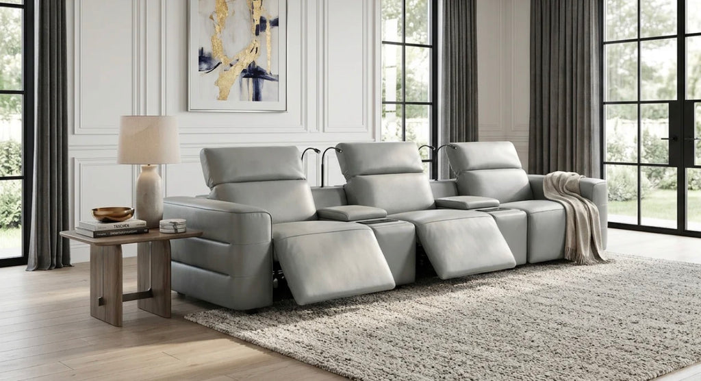 Casa Milano – Milano Italian Leather Power Recliner Row