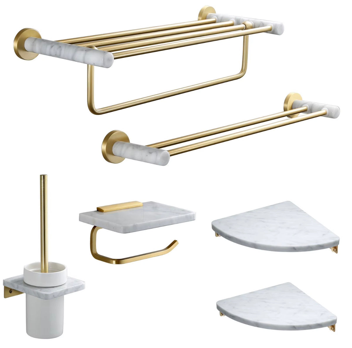 Lora 6-Piece Bathroom Hardware Set