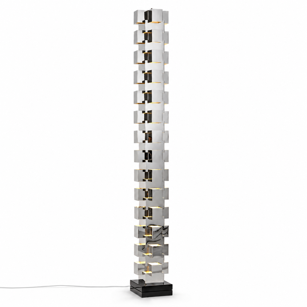 Marcello Sculptural Stainless Steel LED Floor Lamp