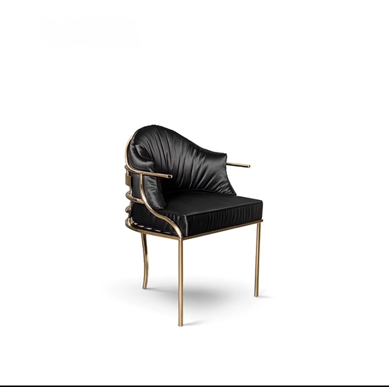 Casa Milano – Monaco Black & Gold Designer Dining Chair