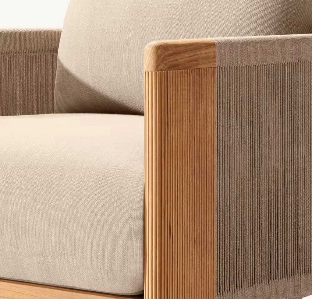 Portofino Luxury Teak Outdoor Lounge Chair by Casa Milano